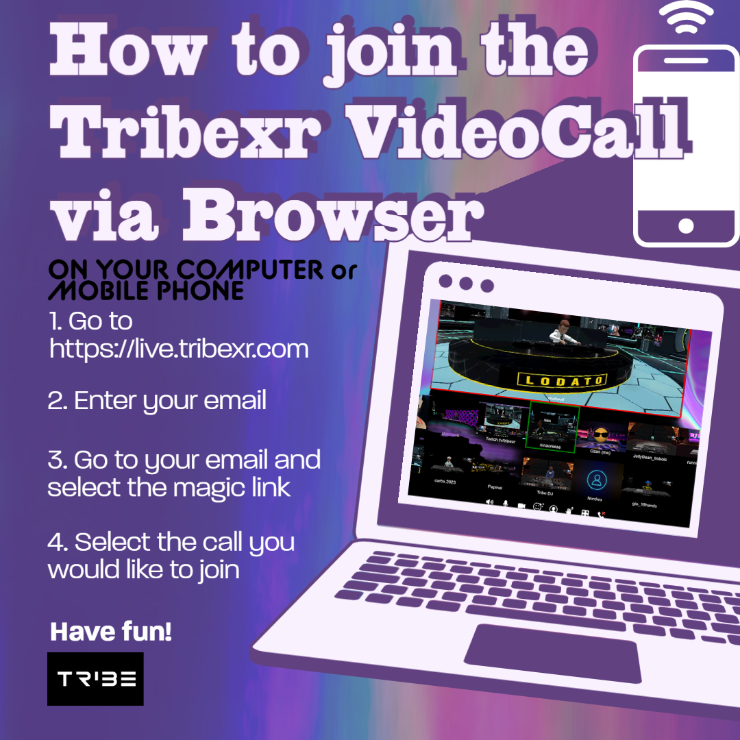 ❓Did you know❓
You can access our videocalls on the go? 🙂
💻 tribexr.com

Start your free trial today!  🔗Links in Bio🔗
#videocall #djworkshops #livestream #djperformance #liveshows #virtualevents #tribexr
