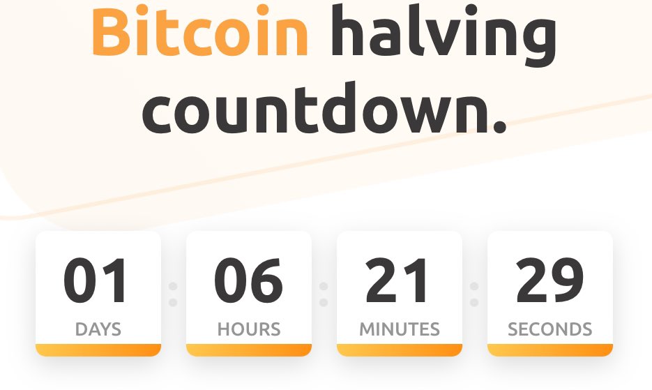 MMCrypto's tweet image. #BITCOIN HALVING: 30 HOURS LEFT!