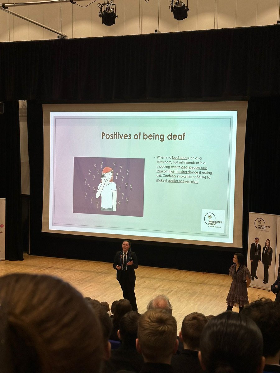 Our assemblies this week have been on Embracing Difference and we have had a special guest. Keevey in year 9 has presented to each year group sharing how being profoundly deaf can be celebrated. We are so proud of her! 👏🙌👏