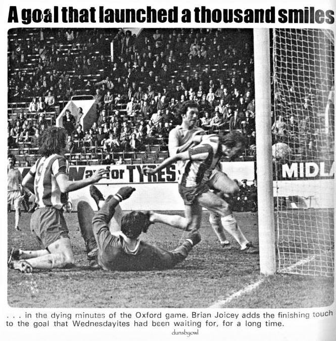 Probably will be more Wednesdayites at Blackburn this weekend than fans at @S6 #onthisday in 1975 as 7,444 saw Brian Joicey score #SWFC's 1st (and only) post Christmas home league goal vs Oxford to earn SWFC's only post Xmas point on the inexorable journey to the 3rd Division!!