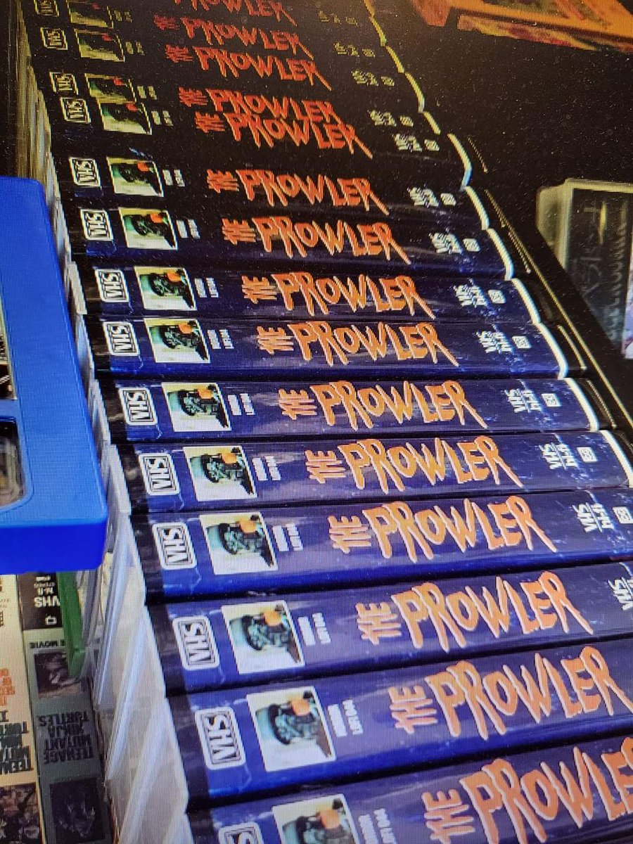 For those who like unique items to be signed, combined with an old school feel, Cindy Weintraub will have a limited amount of these VHS Prowler cases. There's no tape, but a cool item to get signed and display!