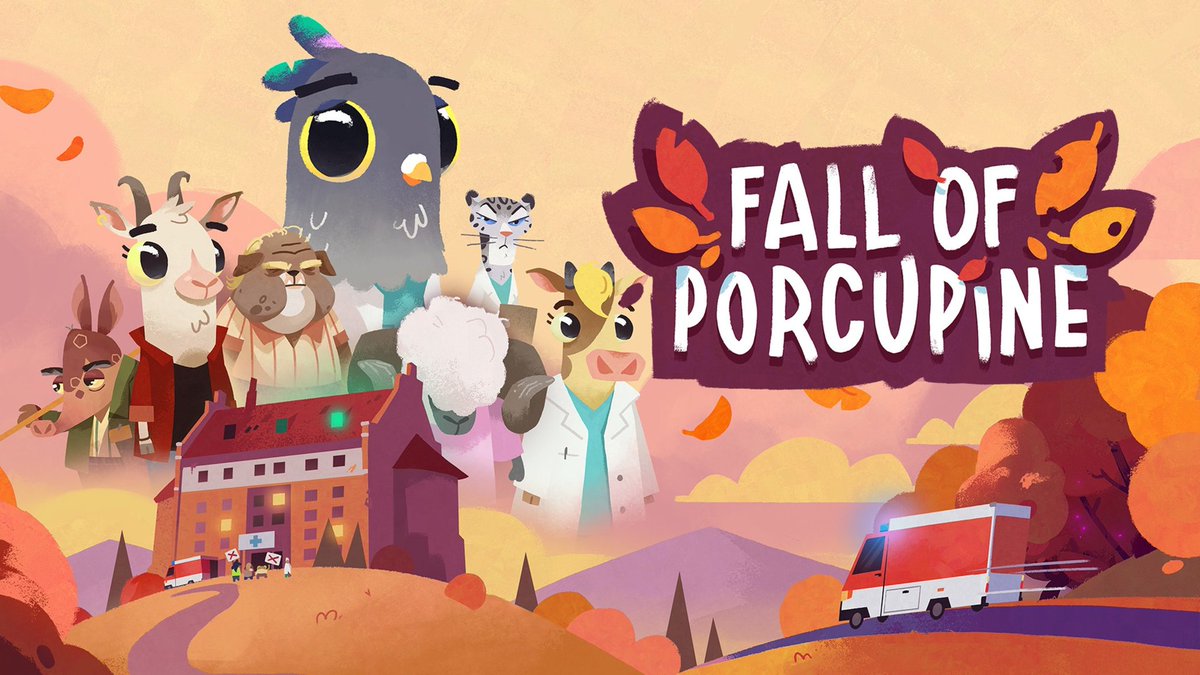 Whether they'll win something at today's #derDCP (German Video Game Awards) or not - do yourself a favour and play Fall of Porcupine 🦔