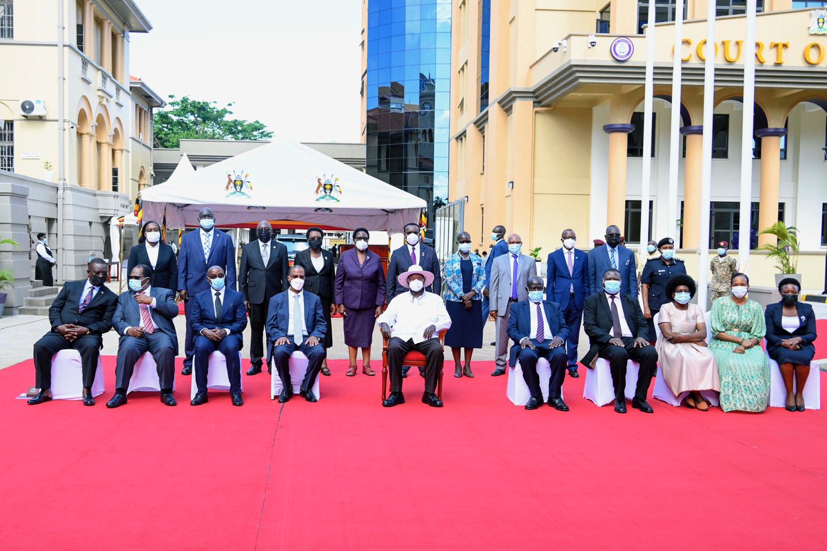 The commissioning of these buildings confirms the NRM message that there's nothing that we cannot do if we plan and prioritise. If we take that line, we shall manage and we are managing. The government still maintains its target of increasing the court system budget to Shs800