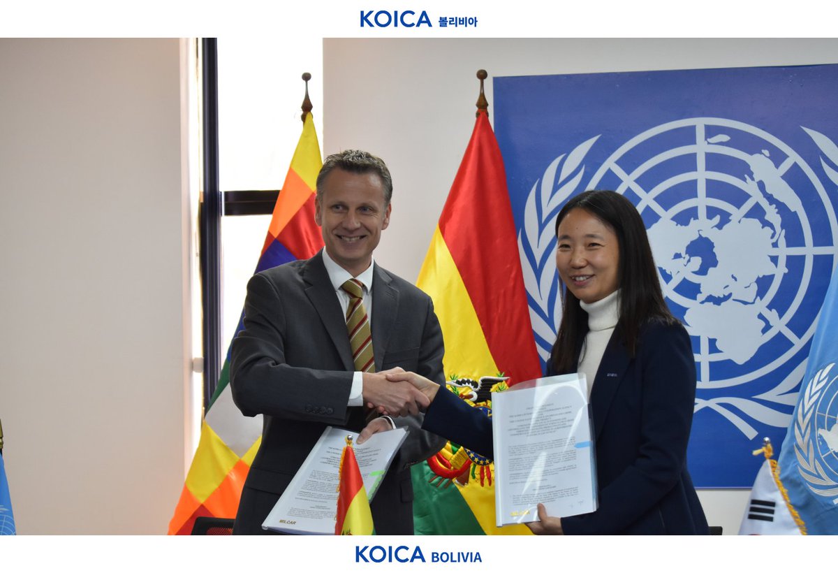 El proyecto será financiado por KOICA e implementando por la oficina de la #UNODC en Bolivia, en estrecha coordinación con el Ministerio de Desarrollo Rural y Tierras/Viceministerio de Coca y Desarrollo Integral.