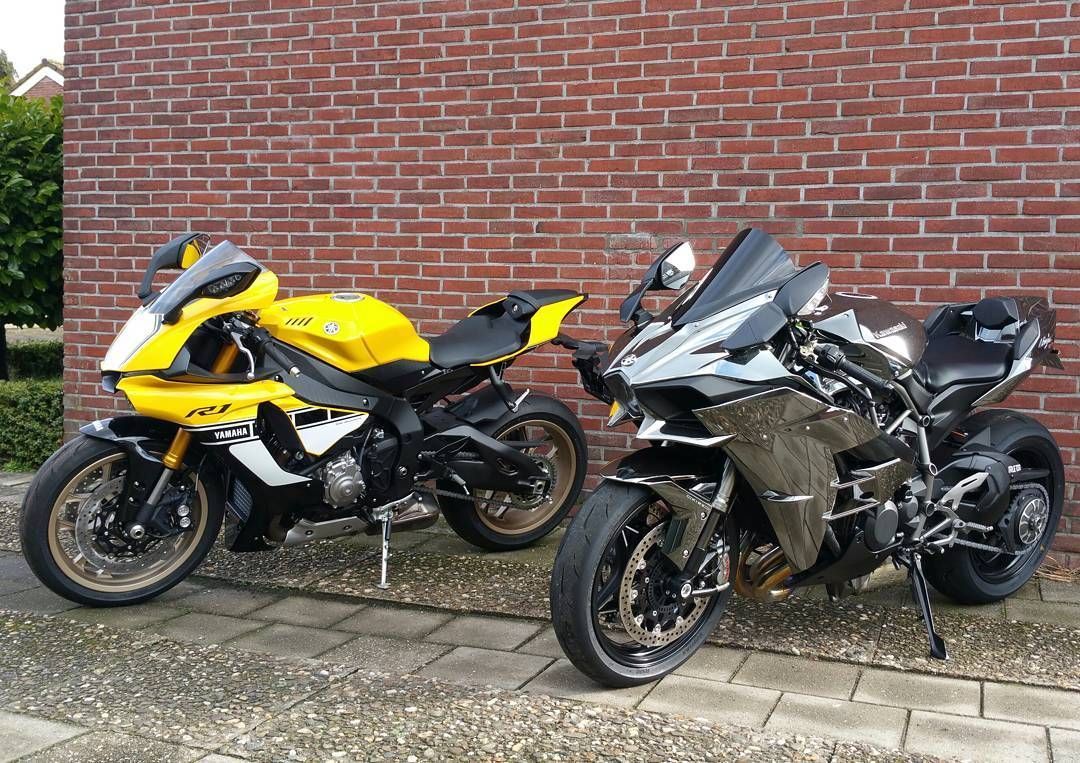 #Yamaha R1 & #Kawasaki Ninja H2