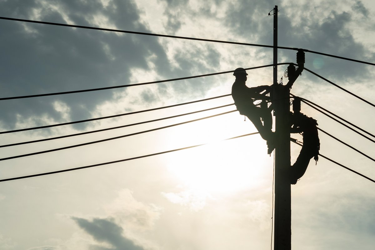 The California ISO is grateful to all the men and women throughout California, who go to great heights to keep electricity flowing. ⚡ #ThankaLineWorker