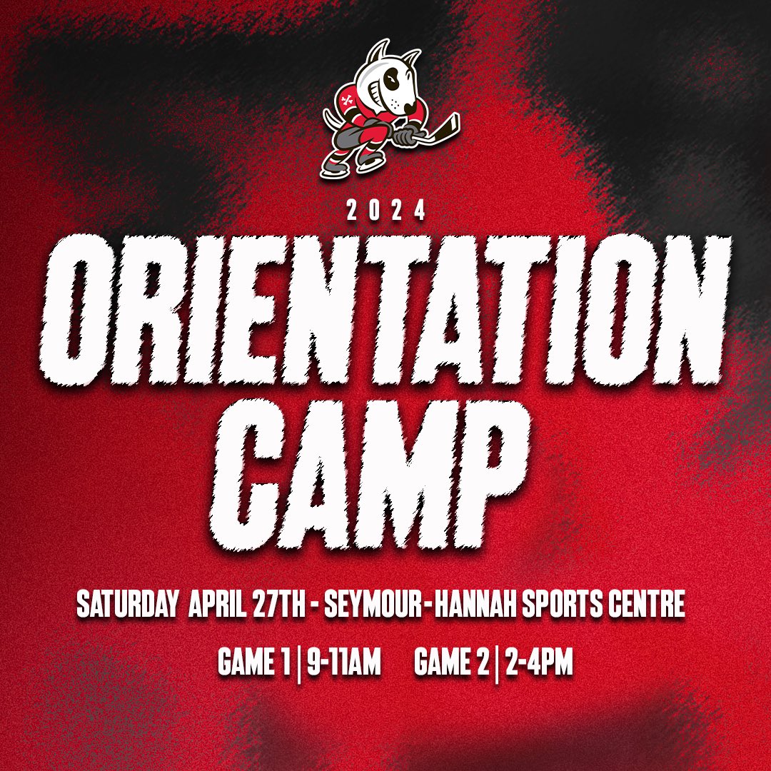 Our annual Orientation Camp is set for Saturday April 27th! Both on-ice sessions will be open to the public! Read more 🗞️: chl.ca/ohl-icedogs/ #NiagaraNow