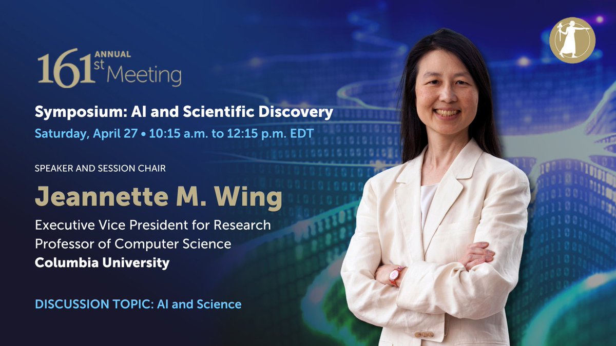 Jeanette Wing of @Columbia studies trustworthiness in #ArtificialIntelligence and has helped establish the centrality of #ComputerScience to problem-solving. Hear her thoughts on AI and science at the scientific symposium at the NAS annual meeting: ow.ly/kior50RixTN #NAS161