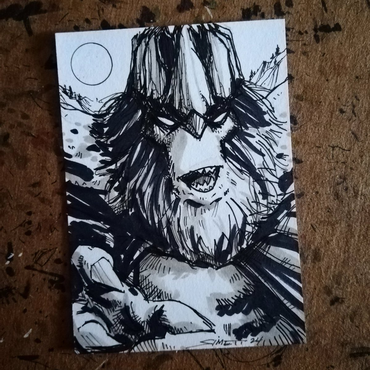 King Cryptid sketch card ✍️
