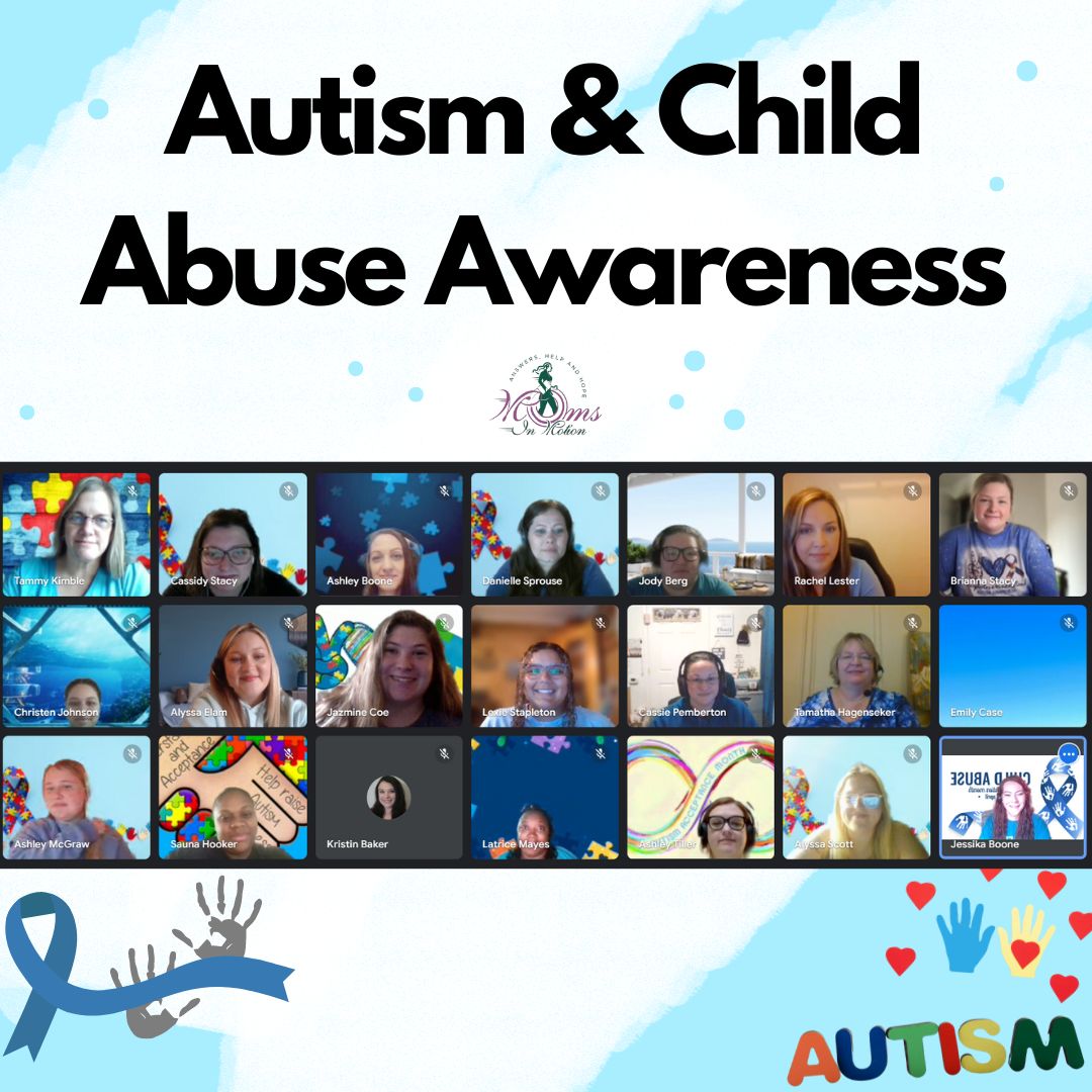 Join us in celebrating Autism & Child Abuse Awareness Month! 💙🧩 This month, we honor and support those affected by these important causes. Let's spread love, understanding, and acceptance as we raise awareness. #AutismAwareness #ChildAbusePrevention #MomsInMotion
