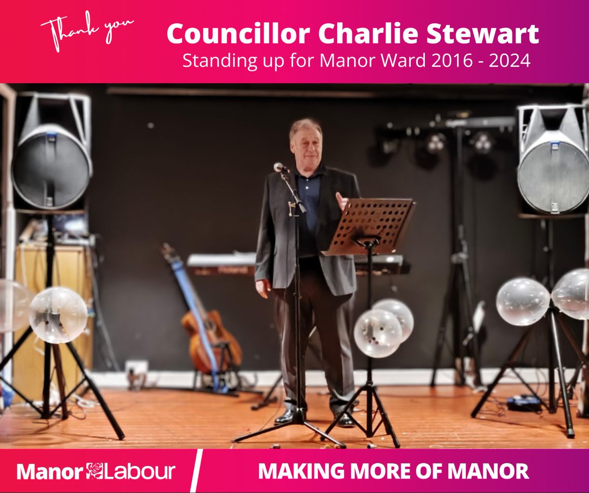 Representing Manor since 2016 tonight Cllr Charlie Stewart attended his final council meeting. Never one to take the limelight and usually seen with his Labrador 'Bonnie' who is normally star of the show, but tonight he deserves centre stage. Thank you Charlie @StockportLabour