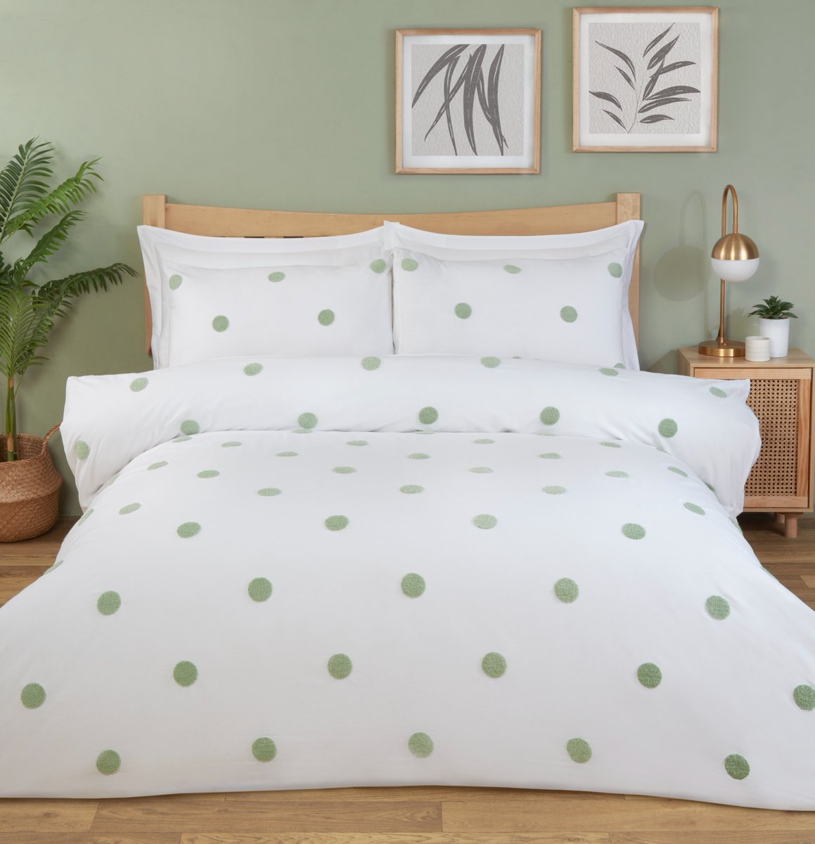 💤 Sweet dreams... Ok, how STUNNING is this set 😍👉 our Maia Tufted Dot Bedding Set is perfect for the Spring & Summer, with prices from £16.99! ✨ 🛒 Shop in stores today >> bit.ly/3Q8p0Fk