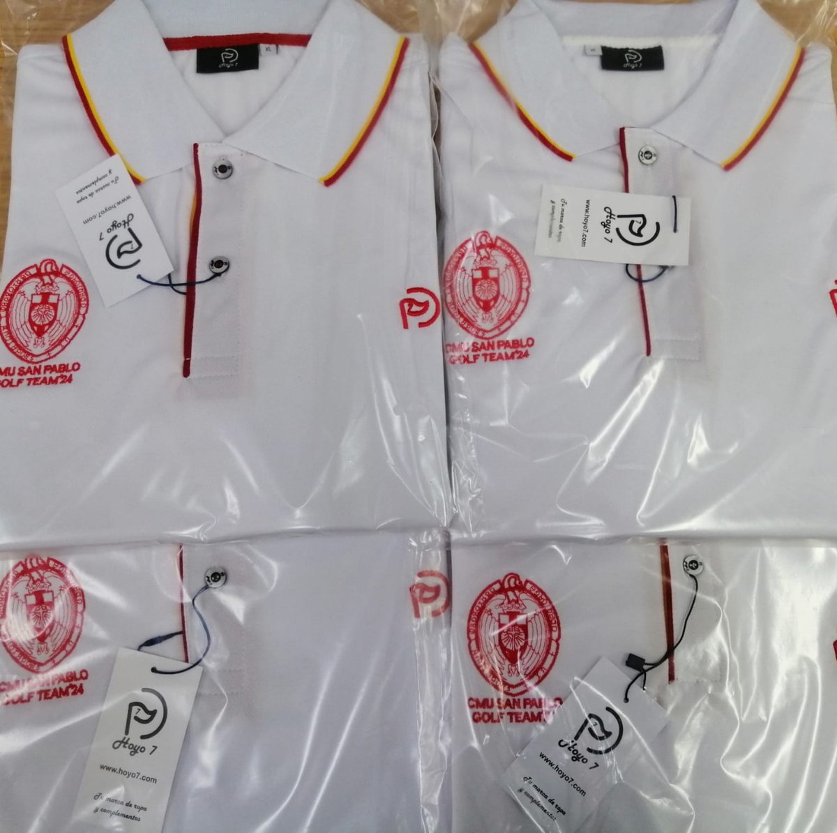 Gracias al equipo de golf masculino del CMU San Pablo por elegirnos para hacer sus polos personalizados para competir.

Si tú también quieres tener tu propia equipación personalizada... contáctanos y haremos realidad tu idea.

#poloproteccionsolar #pologolfmangacorta