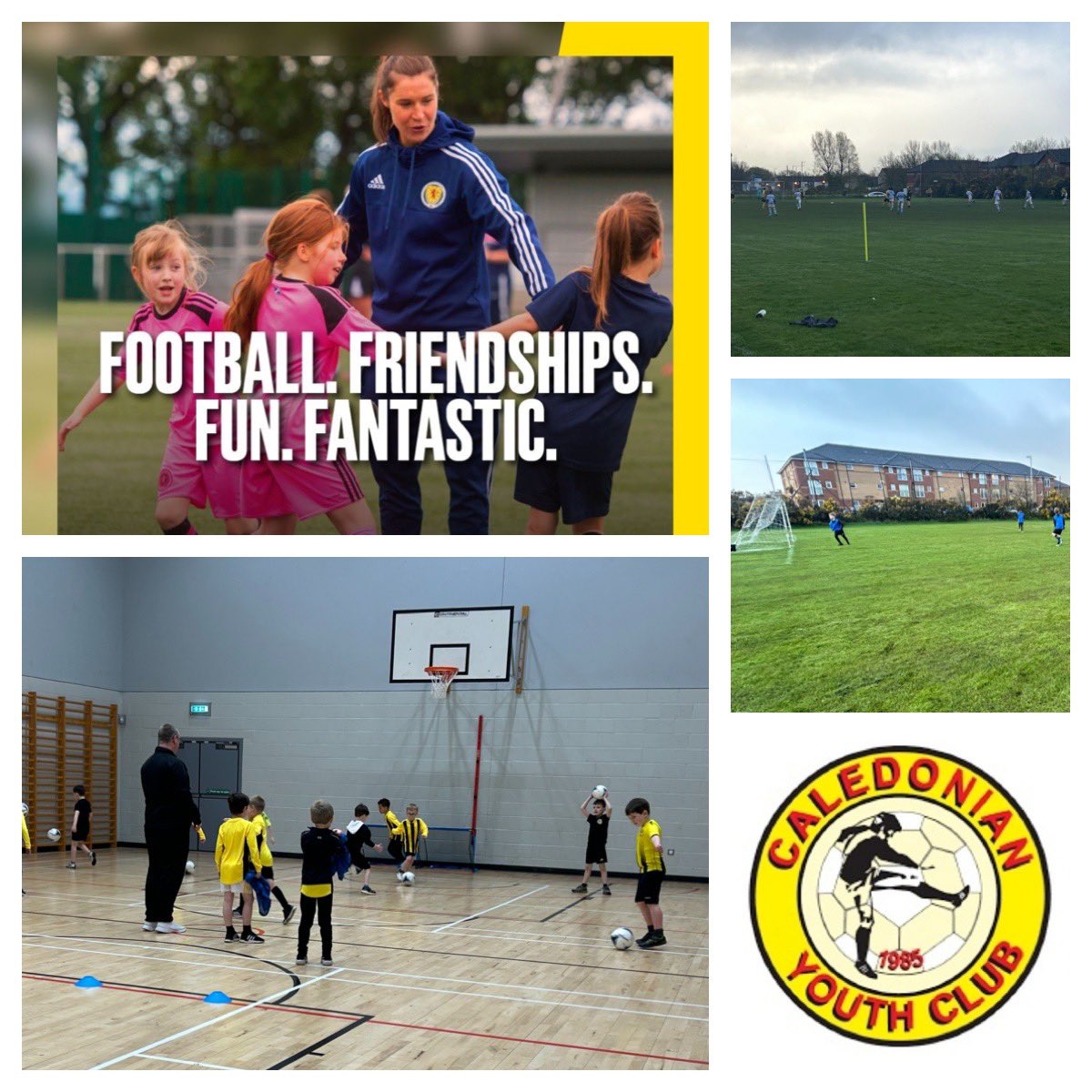 Back into full swing @CaledonianYC after the Easter break 🐣 Great to see all the teams from 2019’s to 2010s in action tonight ⚽️ Friendly matches ✅ Lots of touches & fun games for the younger age groups ✅ Coaches making football enjoyable as always 👏🏼 😃 #LetThemPlay