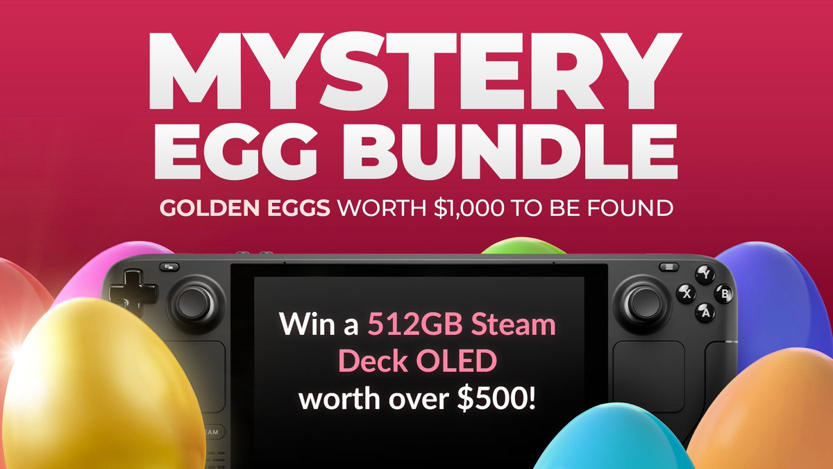 ✨ Whether you want a chance to win a Steam Deck or find the Golden Egg, don't forget to pick up our latest Mystery bundle!! fant.cl/MEBTW