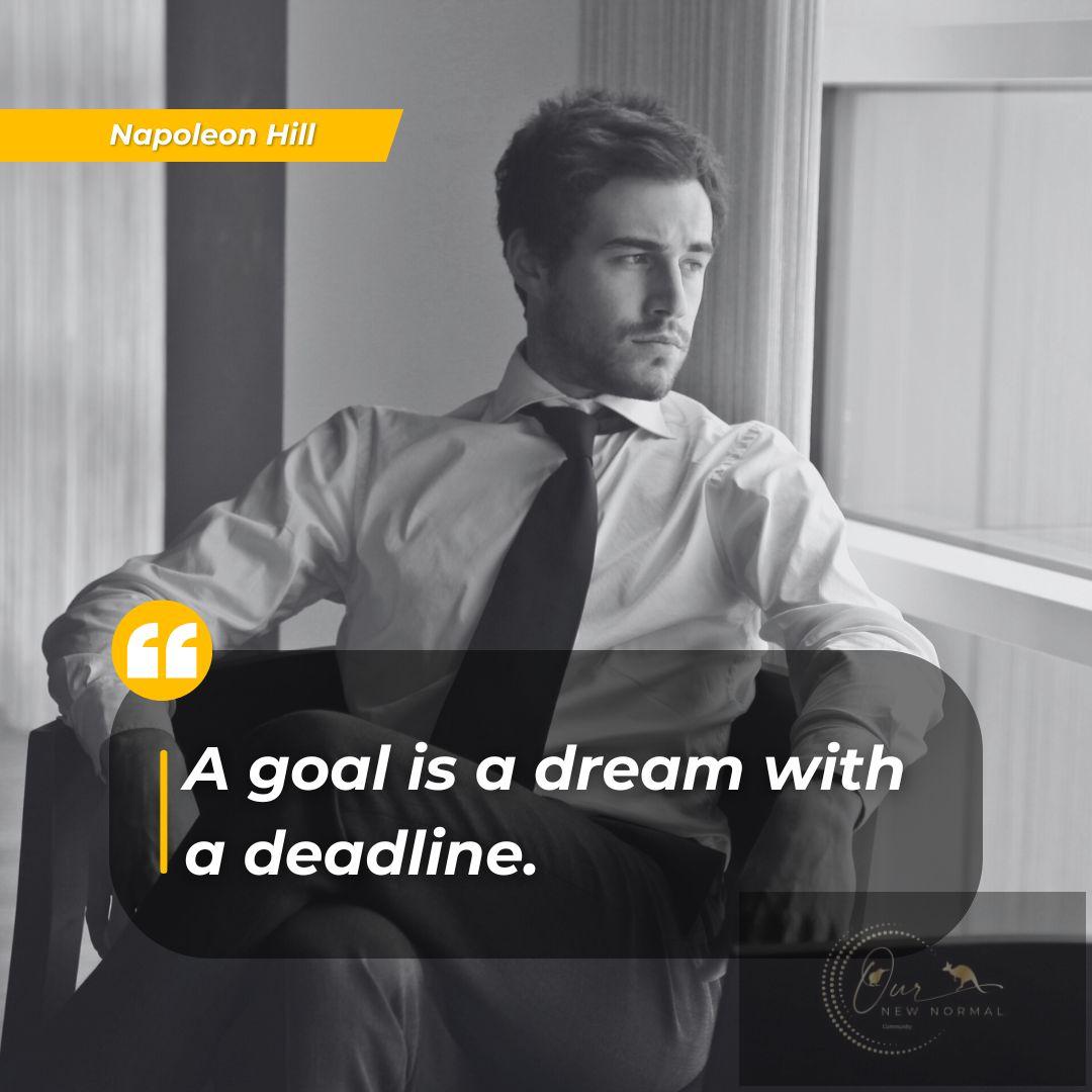 A goal is a dream with a deadline.

~ Napoleon Hill

#goal #deadline 𝗦𝗺𝗮𝘀𝗵 𝘁𝗵𝗮𝘁 𝗹𝗶𝗸𝗲 𝗯𝘂𝘁𝘁𝗼𝗻 𝗶𝗳 𝘆𝗼𝘂 𝗮𝗴𝗿𝗲𝗲! #technology #future #businessdirectory #becomeknown