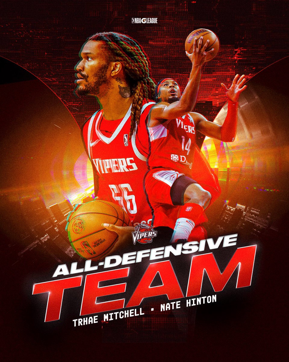 NO EASY BUCKETS.

Congrats to Nate Hinton and Trhae Mitchell on being named to the NBA G League’s All-Defensive Team🔒