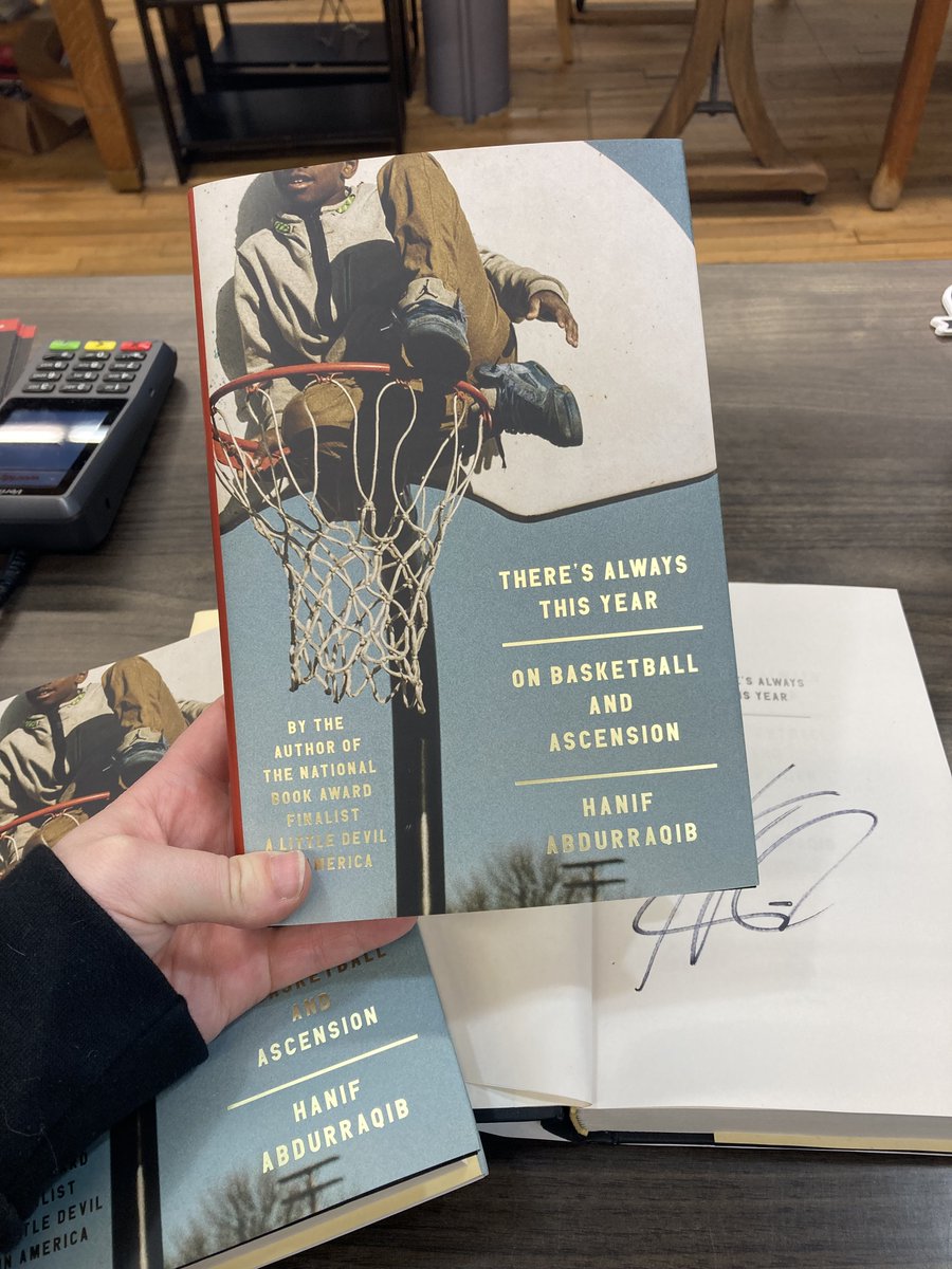 .@NifMuhammad left us with a few signed copies of his new book ‘There’s Always This Year: On Basketball and Ascension,’ a gorgeous collection of basketball-inspired essays. You can snag your signed copy now through our friends at @UnionAveBooks!