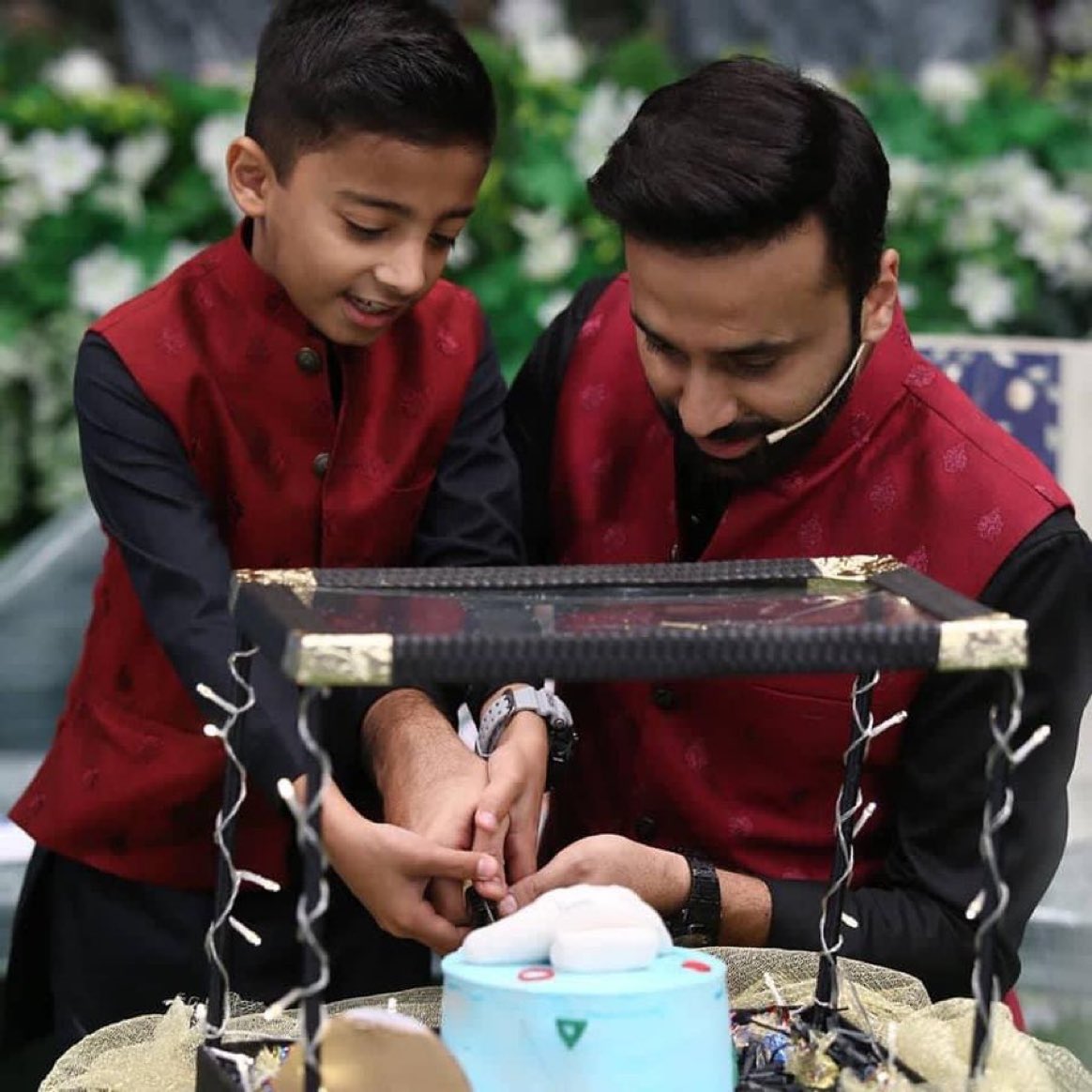 And once again Alhumdolliah we were blessed with this opportunity to be able to do this for Adil..yet another year another bday..another trend for our bday boy! Just a few hours more..Happy birthday Adil Abbas:) @WaseemBadami #HBD_JuniorBadami