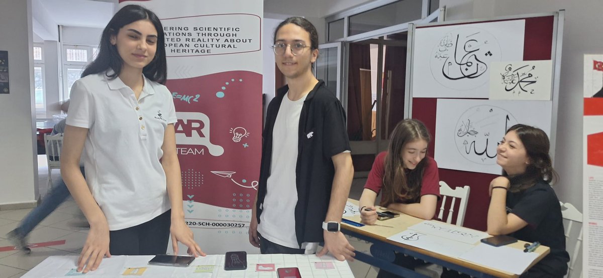 ARSTEAMapp's tweet photo. #ARSTEAMapp was introduced at the science fair prepared with the support of #TUBITAK . In this event, where we participated with our updated application, the participants of the fair experienced the application of #AR to 10 European cultural heritage. #sdc24 #ar https://t.co/zczarCnCRZ