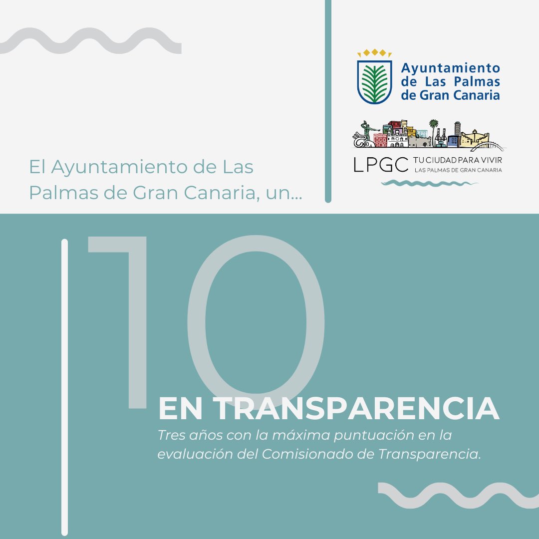 Así nos ha valorado el Comisionado de Transparencia de Canarias, posicionándonos con la máxima puntuación en los principales indicadores del ITCanarias 📝

En esta línea seguiremos trabajando en nuestro compromiso con la información que se facilita a la ciudadanía 🔷