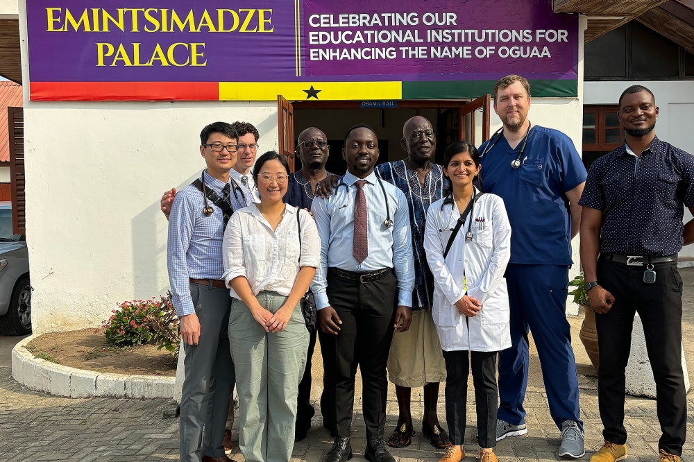 CTSI K Scholar John C. Hu, MD, PhD, led the medical portion of a trip to Ghana featuring #UBuffalo infectious disease physicians. “The ultimate goal is to establish education, clinical and research exchanges with our partners in Ghana,” said Hu. buffalo.edu/ubnow/stories/…