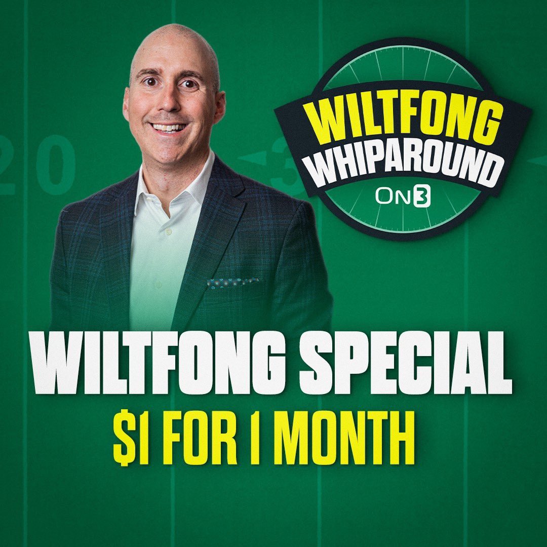 If you want to read our content at On3, take advantage of this special deal! on3.com/wiltfong/