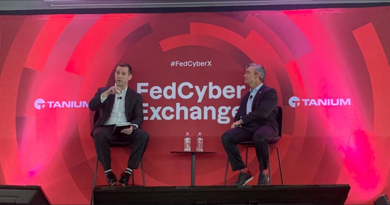 At Tanium #FedCyberX, CEO @dan_streetman & ICIT CEO Cory Simpson stressed speed & scale in protecting our Nation's #criticalinfrastructure. They highlighted the crucial 'human element' in transparent #AI adoption amid evolving threats.