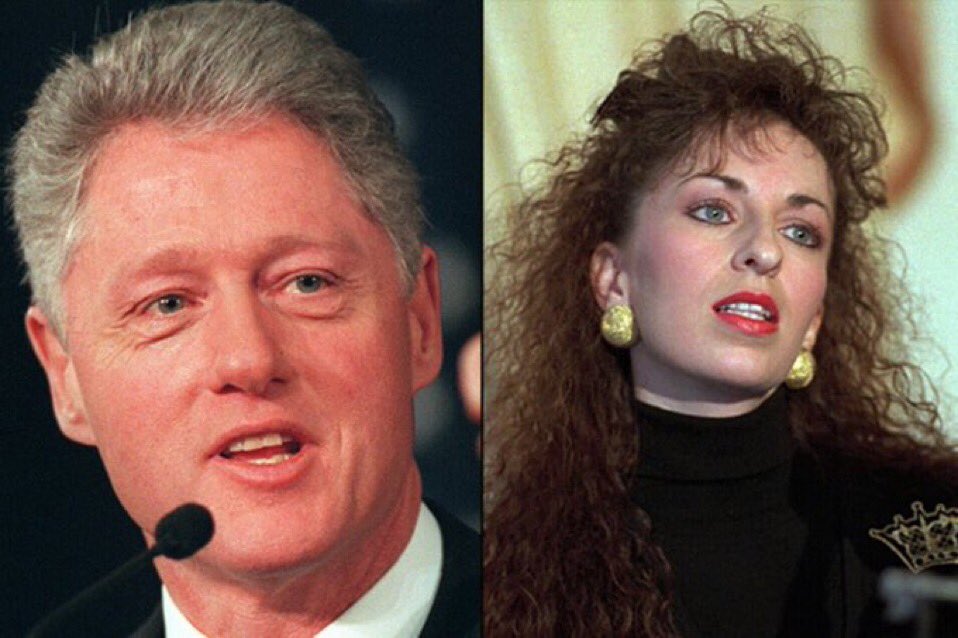 November 14, 1998 - President Clinton paid Paula Jones $850,000 in an out-of-court se*xual harassment lawsuit stemming from a Little Rock hotel room.
His lawyer, Robert Bennett, claimed Clinton made the payment “in an interest to put the matter behind him.” 

GO AWAY! Shhhhhh!