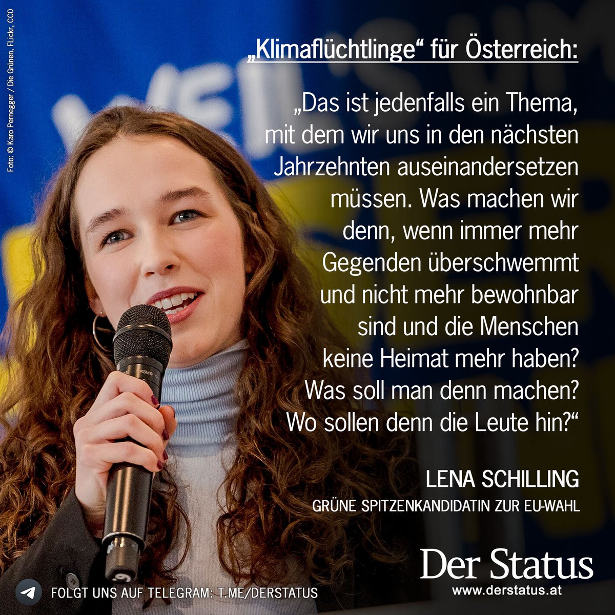 Offene Grenzen & die Gängelung des Volkes mit der Klima-Doktrin sind den Grünen heilig. Ihre EU-Spitzenkandidatin Lena Schilling (23) stellt nun ein 'Asylrecht für Klimaflüchtlinge' in den Raum. Ist das der Hebel für die nächste Mega-Asylwelle?

Mehr dazu:
derstatus.at/great-reset/as…