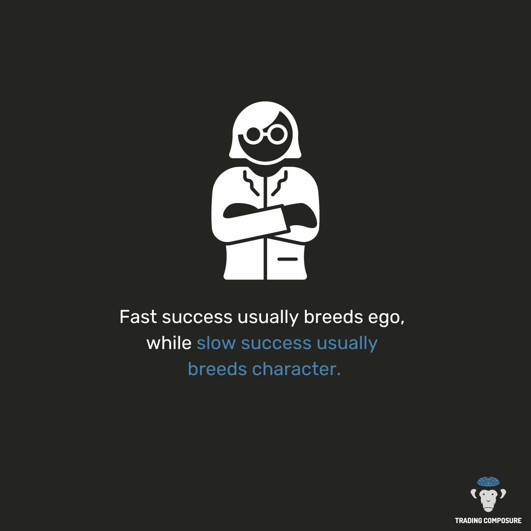 TradingComposur's tweet photo. Quick success often fosters ego, whereas gradual success tends to build character. Embrace the journey and the lessons it brings. 🌱💼 https://t.co/RBN1YGVLqE