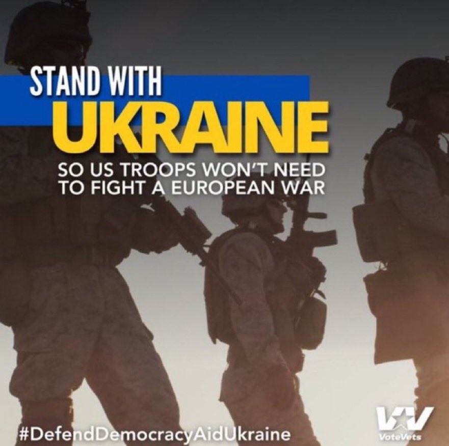 @paz4u If Ukraine falls & Putin proceeds into a NATO country, we will be sending more than $ and arms to Europe. That the GOP plays this f’n political game with the lives of those in our military. Of course, they’re not their kids…🤬🤬🤬