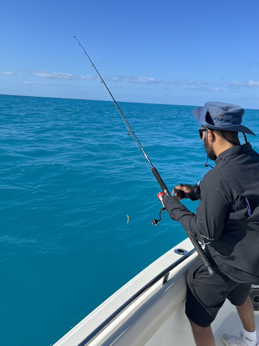 Champ @1Babybull channeling in his inner @LopezOnSports #keywest #fishing #boxing #FutureChampions #Houston