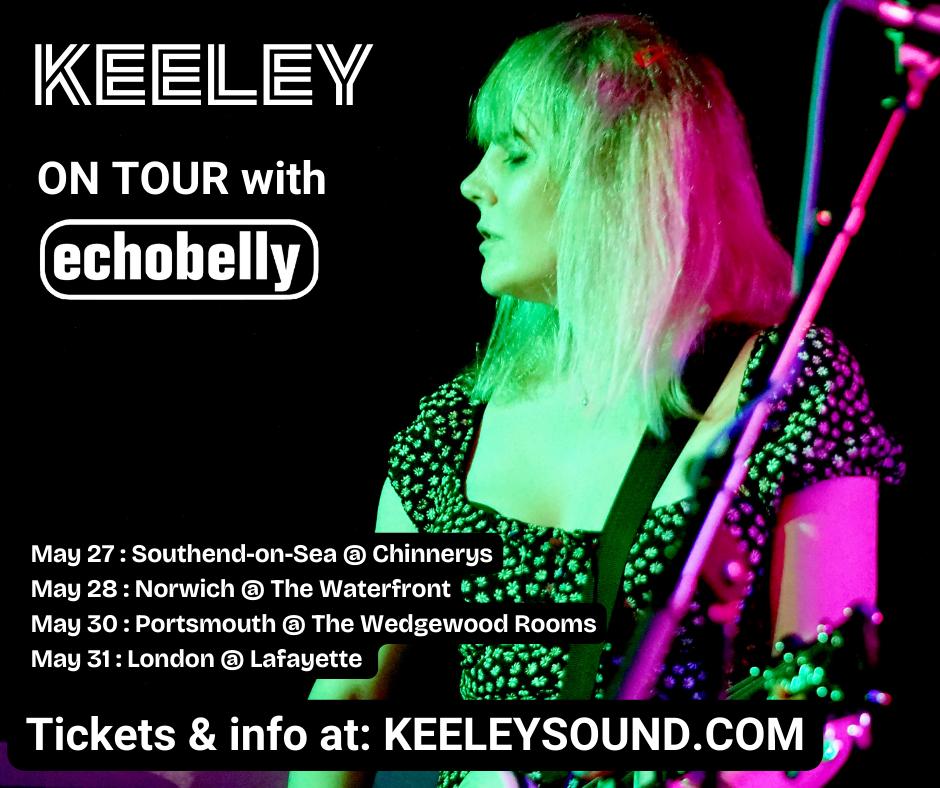 Gearing up for shows in Southend, Norwich, Portsmouth & London opening for my beloved @RealEchobelly! We play @Chinnerys Southend May 27, @waterfrontUEA Norwich May 28, @WedgewoodRooms Portsmouth May 30 & @LondonLafayette May 31. Tix at Keeleysound.com BLISSOUTDONTMISSOUT