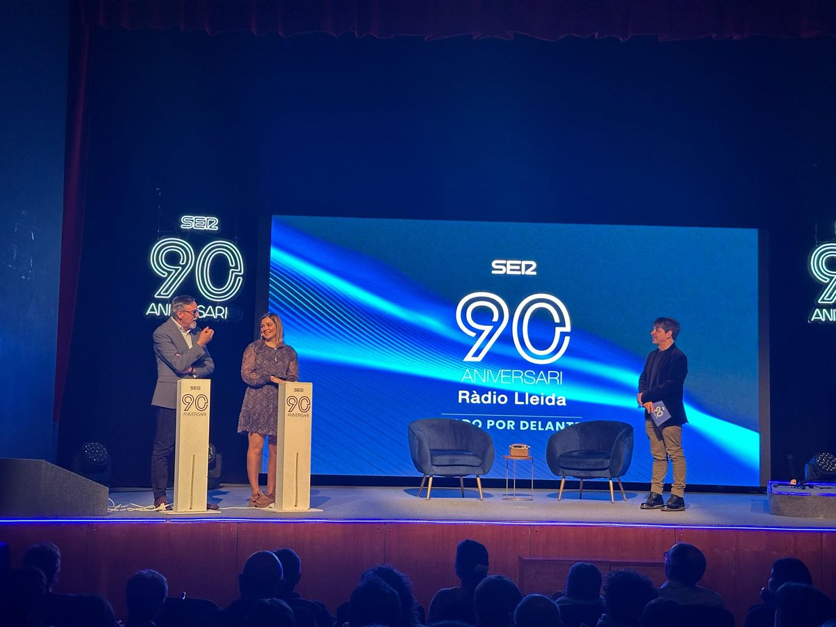 #90anys de @SERLleida, una veu referent de les nostres comarques que ens projecta com a #TerradOportunitats. Enhorabona a tota la gent, professionals i audiència, que l'ha fet possible i la manté viva per 90 anys més.