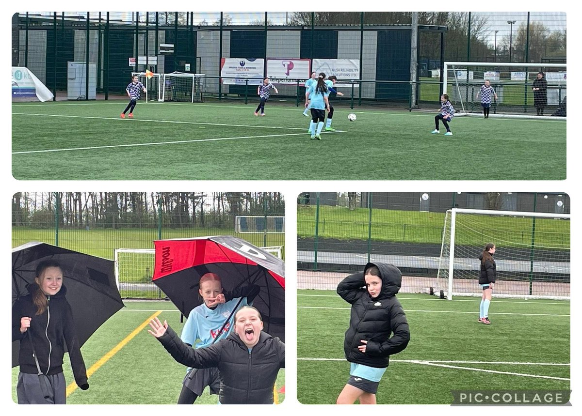 Well done to our girl’s football team who braved the horrendous weather today to take part in their football matches. You were all great sports and demonstrated real grit and determination #success