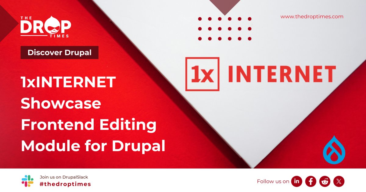 1xINTERNET Showcases Frontend Editing Module for Drupal bit.ly/3vOo2qR @baddysonja @1xINTERNET @jmolivas @lukasfischer