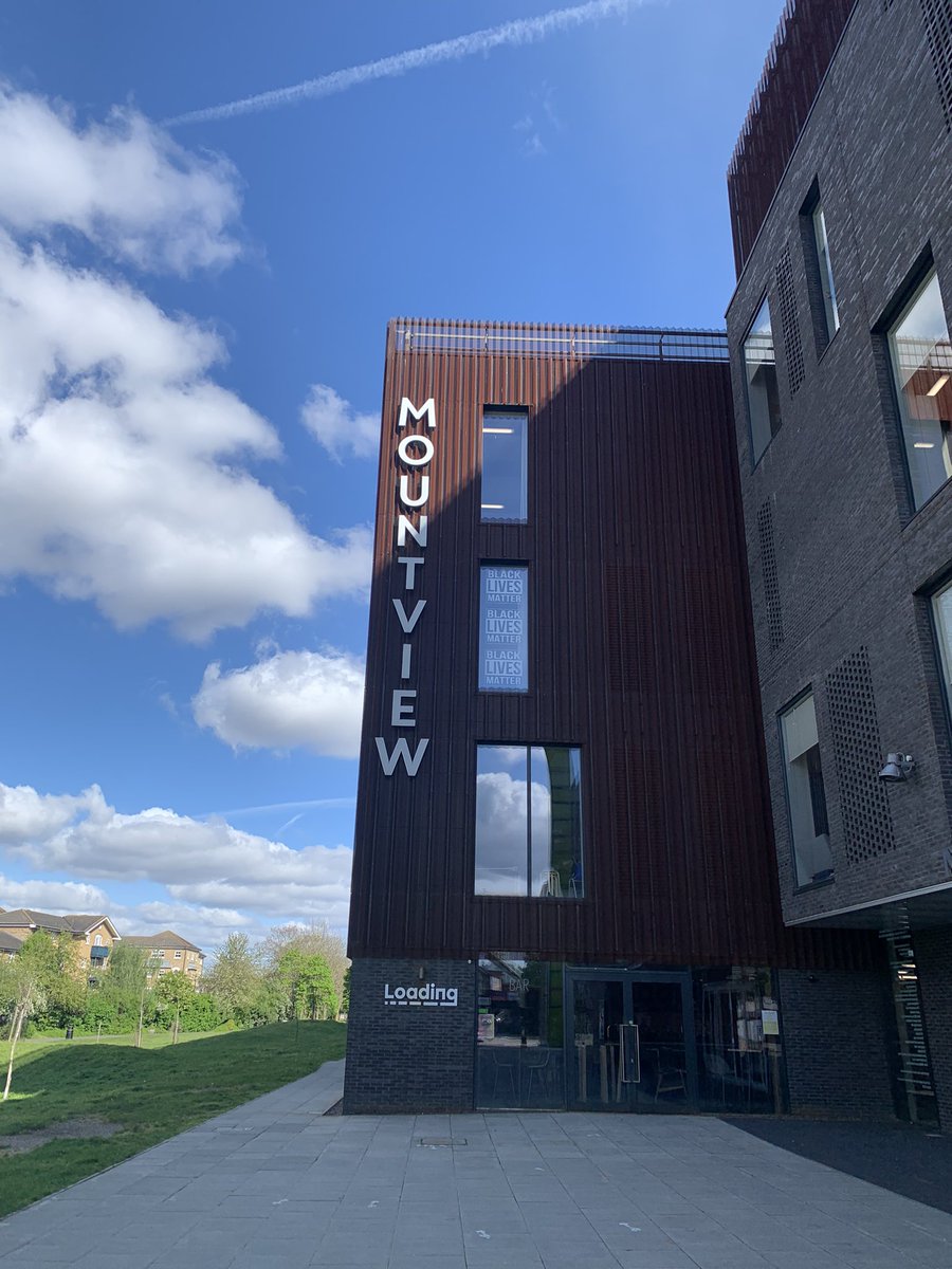 Privilege to have been working out of @MountviewLDN today with @SpotlightUK. What a stunning space to hone your craft. And with what we always dreamed of at Wood Green... a bar.