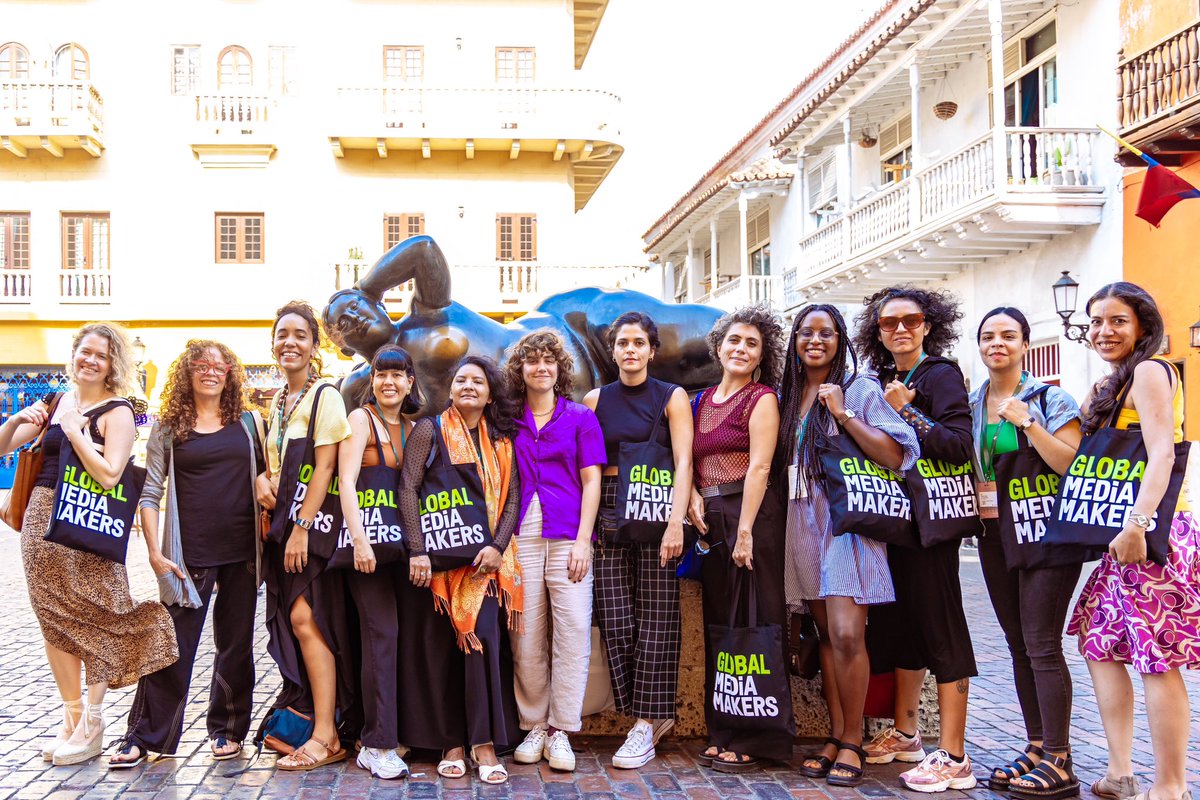 We are thrilled to announce the first Global Media Makers residency in Latin America! This intensive week-long program will serve twelve talented women producers from Colombia and Venezuela: bit.ly/49GRZH9 (Filmmakers pictured at @_FICCI_) #globalmm #filmdiplomacy