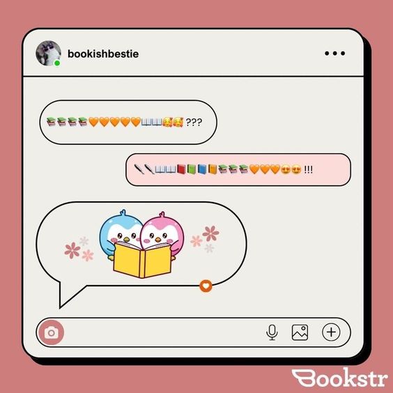 Raise your hand if you have this conversation with the book lovers in your life. ✋ [🎨 Graphic by Demie Rodriguez] #books #bookart #bookgraphics #emojis #bookworm