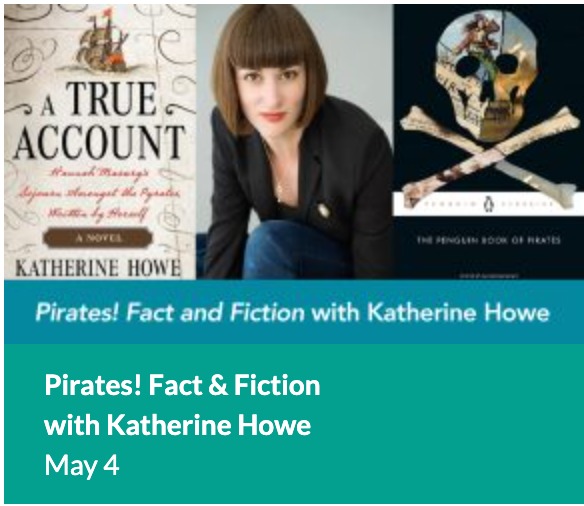 A True Account, @katherinebhowe's latest novel, is a daring account of one woman's adventure as one of the most terrifying sea rovers of all time. Join Katherine @realpiratessalem May 4 for a Lit Fest fundraiser! More info: salemlitfest.org