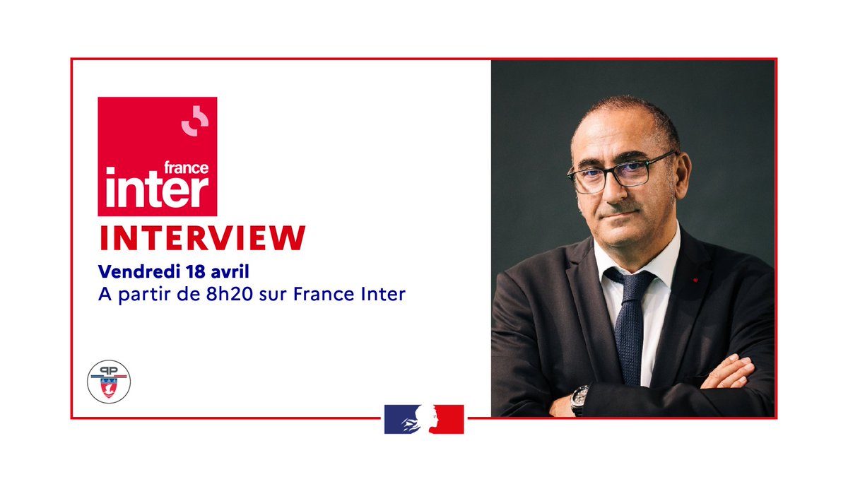 🎙️ Retrouvez-moi ce vendredi matin à partir de 8h20 sur les ondes de @franceinter au micro du Grand Entretien.