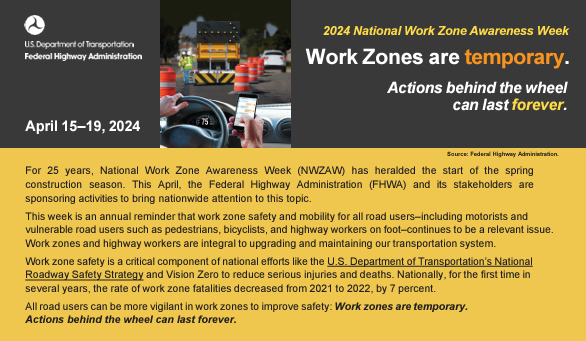 Did you know work zone deaths increased by 52% since 2010? This week marks National Work Zone Awareness Week. Beneco would like to recognize those in the #constructionindustry who facilitate road construction and help spread info needed to keep them safe. bit.ly/3UiLrtM