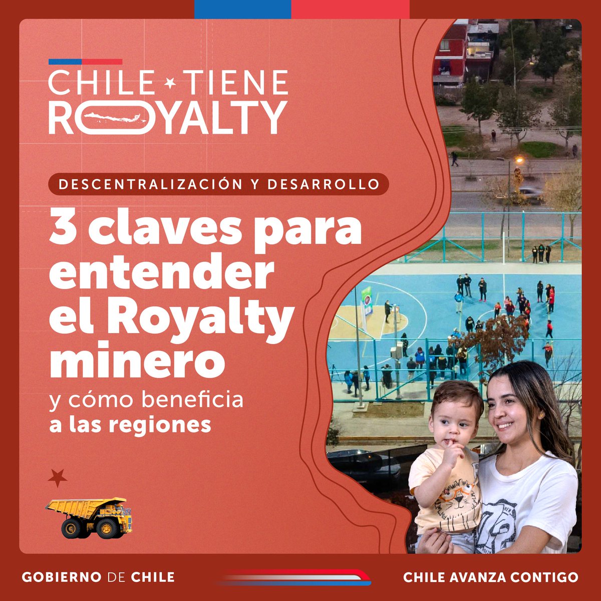 ¡Ya se distribuyeron los recursos a más de 300 comunas y podemos decir que #ChileTieneRoyalty! 🇨🇱 Pero... ¿Sabes lo que es el royalty minero y por qué es tan importante para el desarrollo de las regiones?

Aquí te explicamos: gob.cl/noticias/royal…