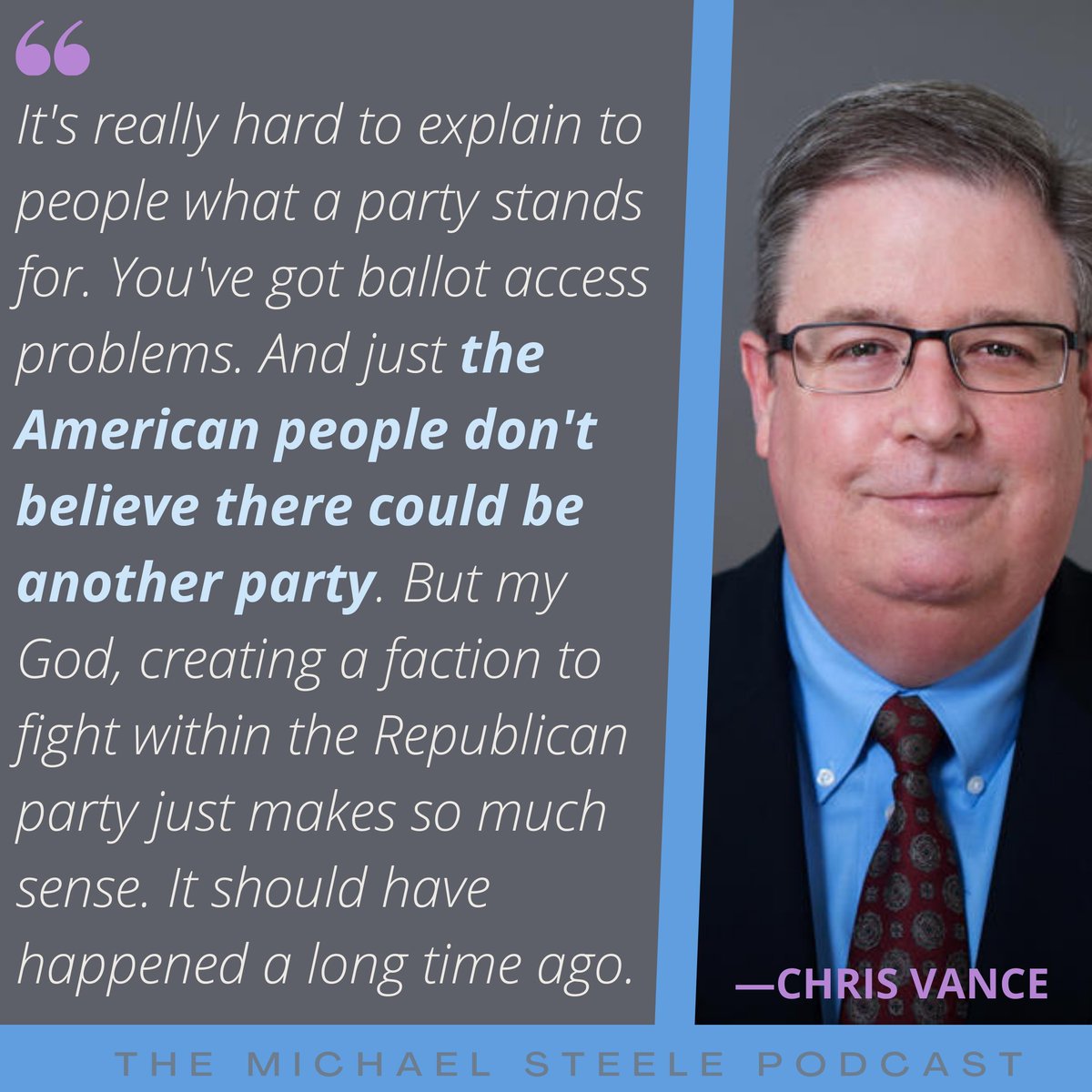 .@MichaelSteele speaks w/ @Chrisvance123 about his book, 'The Fall of the Shining City: What Happened to the Republican Party. Why it Happened. And What Must Happen Now to Save American Democracy.” 🎧Listen: pod.fo/e/232822 📺Watch: youtu.be/8BM-3ZEgZ1I