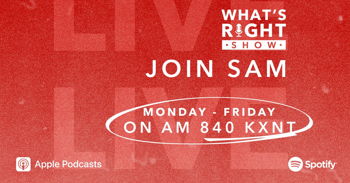 Sam's reporting LIVE from the Czech Republic from 1-3 on @kxnt. You don't want to miss his thoughts on: - Biden's uncle was eaten by cannibals? - NPR's new CEO is a Maoist piece of work - John Eastman de-banked by USAA & Bank of America Listen here: t.ly/tFY_q