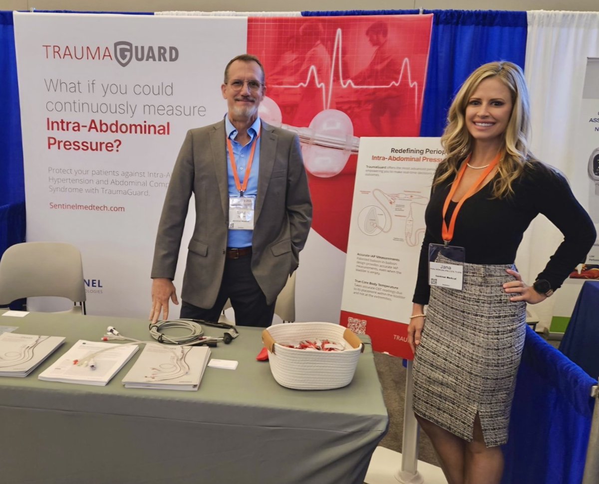 SentinelMedT's tweet photo. Our team is having a great time at the 2024 SAGES meeting, connecting with incredible healthcare professionals and showcasing the latest advancements of the TraumaGuard System.

Join us for our final day tomorrow and be part of the conversation!

Learn more about the event here: https://t.co/cqQrfpBWzW

#SAGES2024 #sustainableSAGES #IAP #CriticalCare #Healthcare