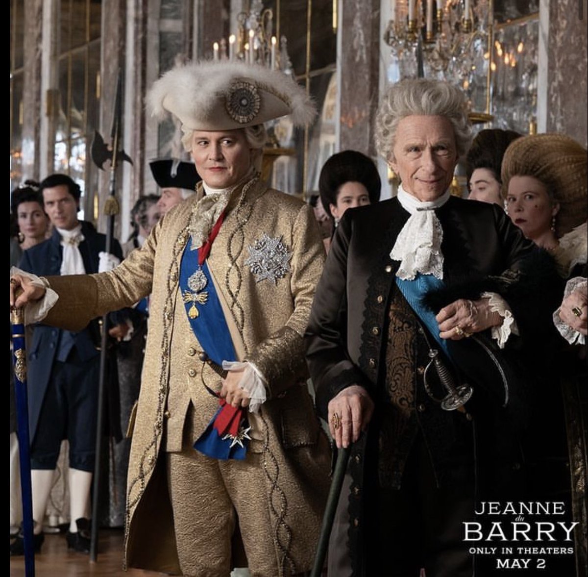 Lucky fans 😊 Via jeannedubarryfilm “Johnny Depp stars as King Louis XV in #JeanneduBarry - only in theaters May 2. Get tickets now to see the film followed by an exclusive conversation with Johnny Depp”