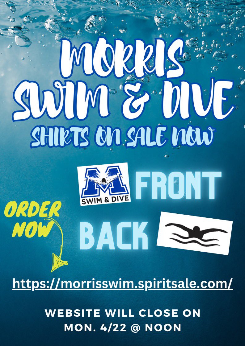 Order your Morris Swim and Dive shirts now!! 💙🤍 #morrispride #misd #districtofchampions