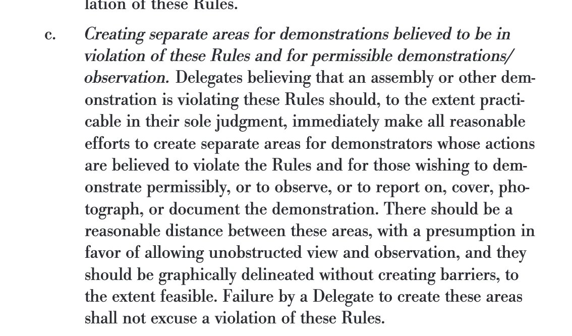 Columbia University's Rules state in Section 443 that space should be made for demonstrators.